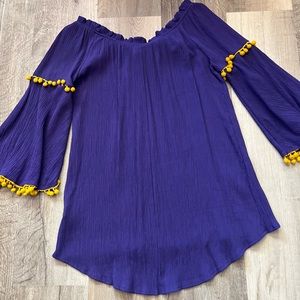 LTX SPORTWEAR LSU Purple & Gold Blouse